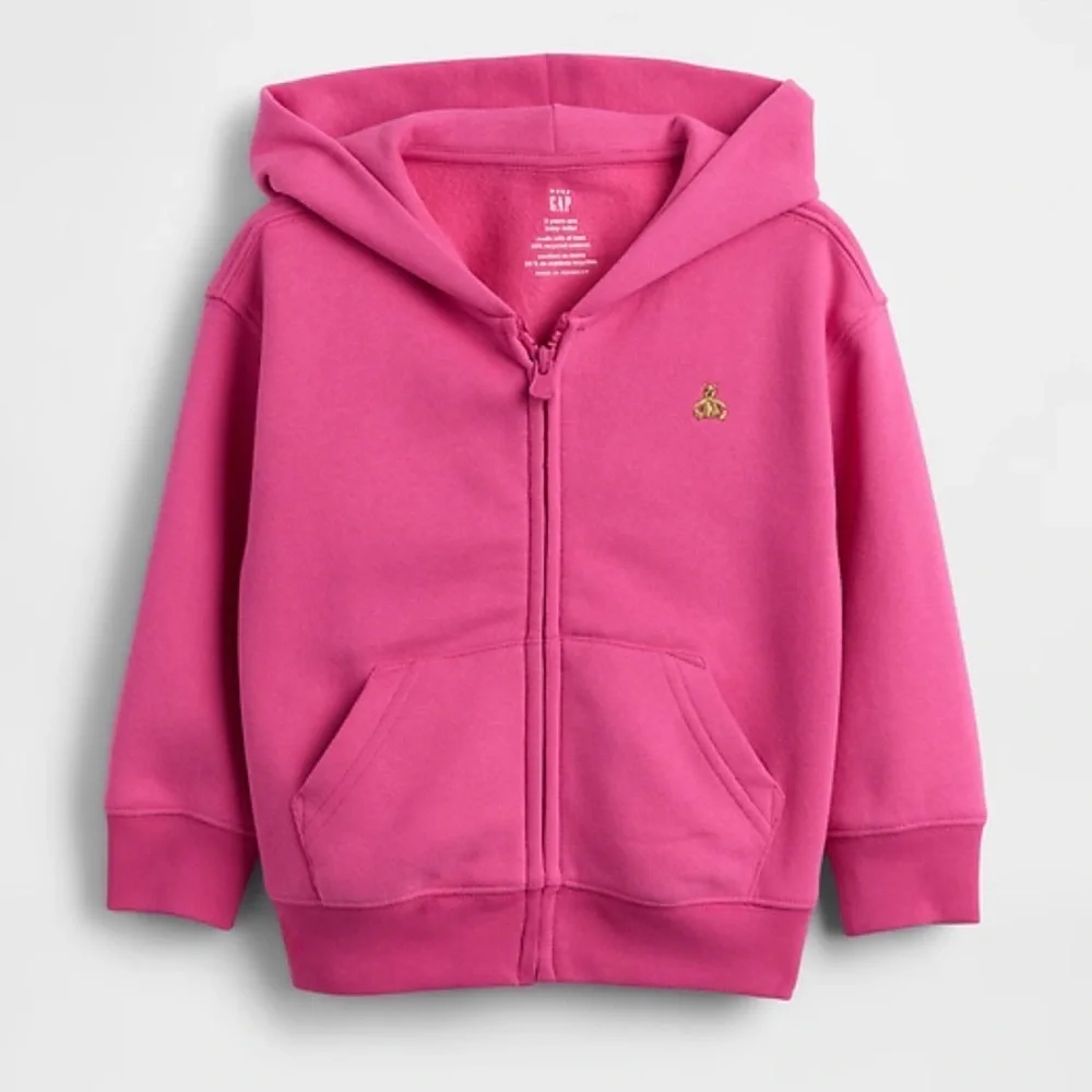 GAP Baby & Toddler VintageSoft Full Zip Hoodie Bright Fuchsia Pink - NWT